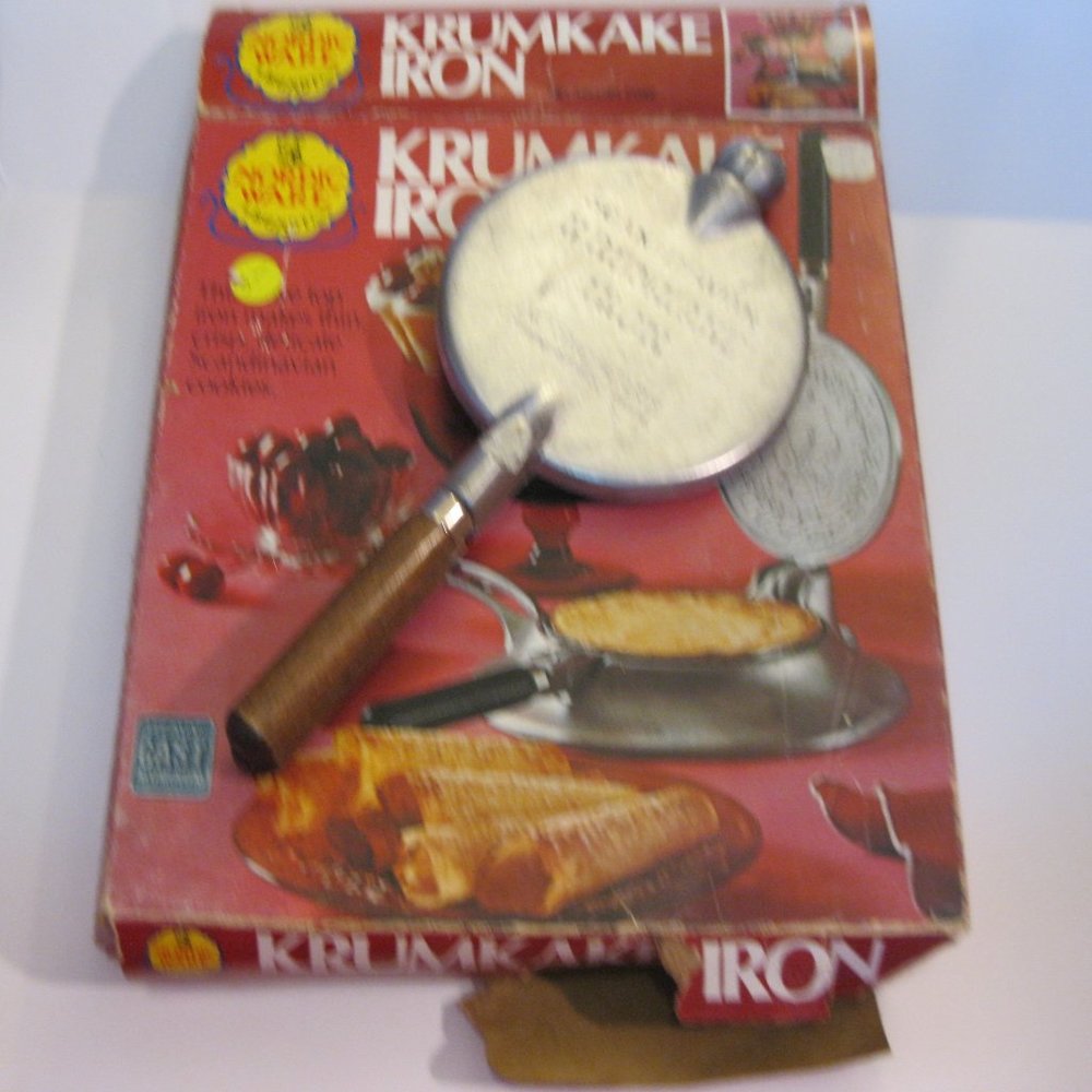 Vintage Nordic Ware Krumkake Iron - with box